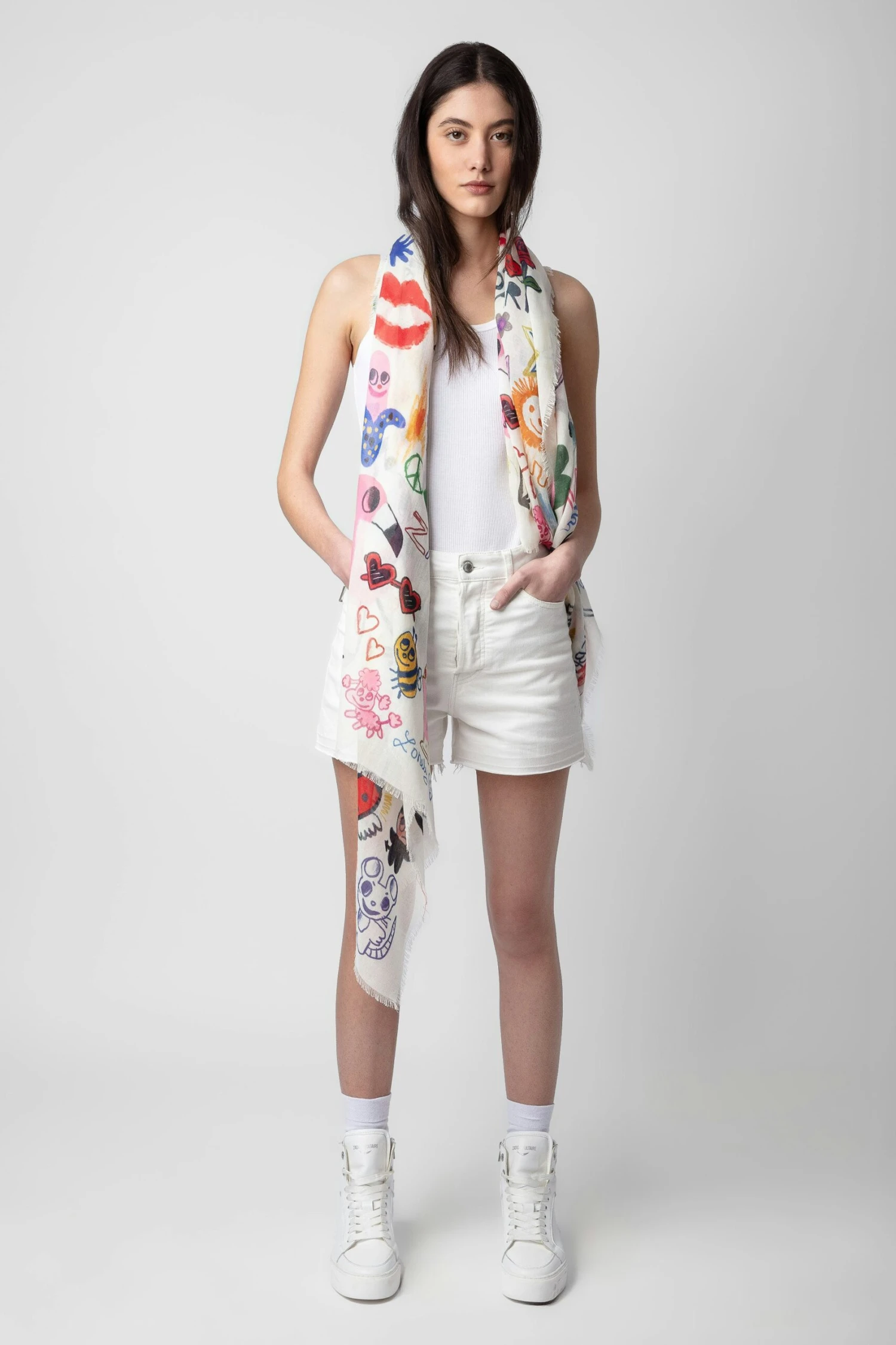 Zadig & Voltaire Long Delta Scarf Flash 5 Zadig & Voltaire Long Delta Scarf Flash - Image 5