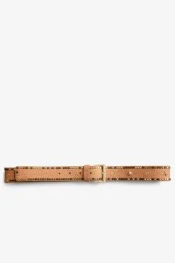 Zadig & Voltaire Belt Starlight Camel -Zadig & Voltaire Shop PWGAC0901F CAMEL 1