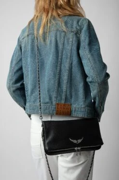 Zadig & Voltaire Rock Clutch Black -Zadig & Voltaire Shop PWGAP2003F NOIR 7