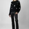 Zadig & Voltaire Markus Stars Cashmere Sweater Black
