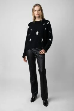 Zadig & Voltaire Markus Stars Cashmere Sweater Black