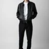 Zadig & Voltaire Mate Leather Jacket Black