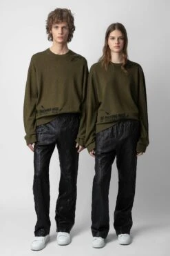 Zadig & Voltaire Pacha Crinkled Leather Pants Black -Zadig & Voltaire Shop RMPA00016 NOIR 11