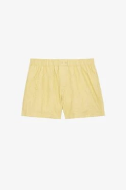 Zadig & Voltaire Pax Crinkled Leather Shorts Shea -Zadig & Voltaire Shop RWBS00001 SHEA