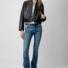 Zadig & Voltaire Bunta Reversible Leather Jacket Black