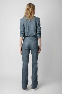 Zadig & Voltaire Pistol Crinkled Leather Pants Light Blue 7 Zadig & Voltaire Pistol Crinkled Leather Pants Light Blue -Zadig & Voltaire Shop RWPA00062 LIGHT BLUE 4