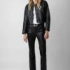 Zadig & Voltaire Elvir Leather Pants Black