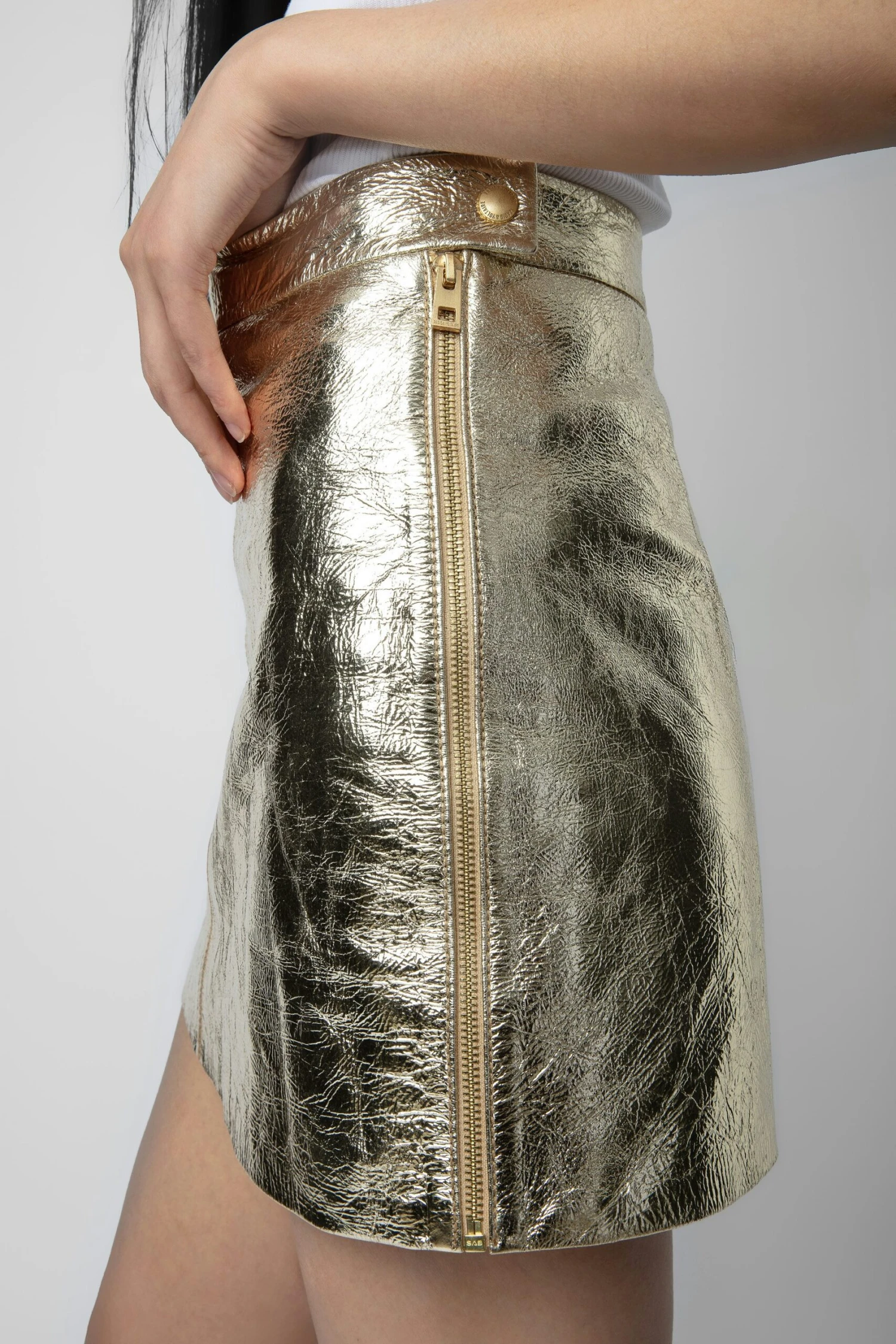 Zadig & Voltaire Jinette Leather Skirt Shea 4 Zadig & Voltaire Jinette Leather Skirt Shea - Image 4