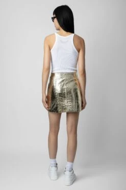Zadig & Voltaire Jinette Leather Skirt Shea 10 Zadig & Voltaire Jinette Leather Skirt Shea -Zadig & Voltaire Shop RWSK00052 SHEA 6