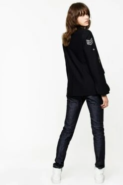 Zadig & Voltaire Very Bis Blazer Navy -Zadig & Voltaire Shop SGCA0204F MARI 3