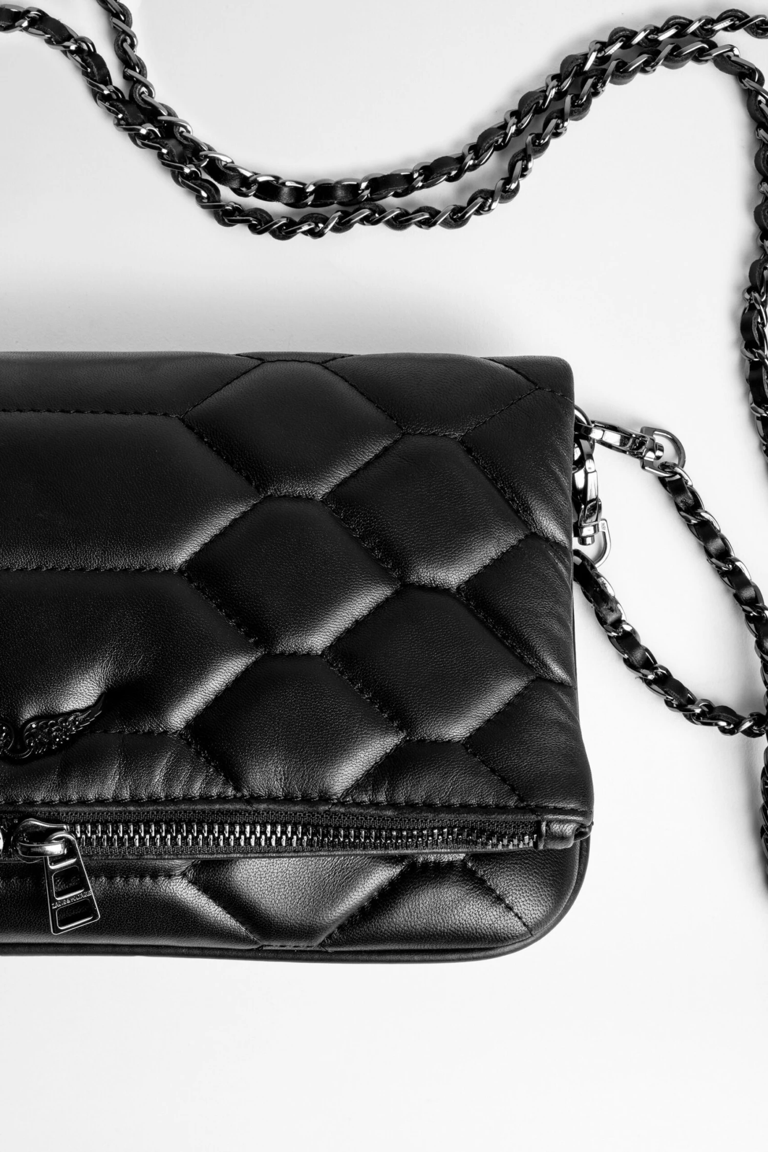 Zadig & Voltaire Rock Mat XL Scale Clutch Black 5 Zadig & Voltaire Rock Mat XL Scale Clutch Black - Image 5