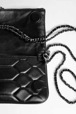 Zadig & Voltaire Rock Mat XL Scale Clutch Black 16 Zadig & Voltaire Rock Mat XL Scale Clutch Black -Zadig & Voltaire Shop SKAB2004F NOIR 5
