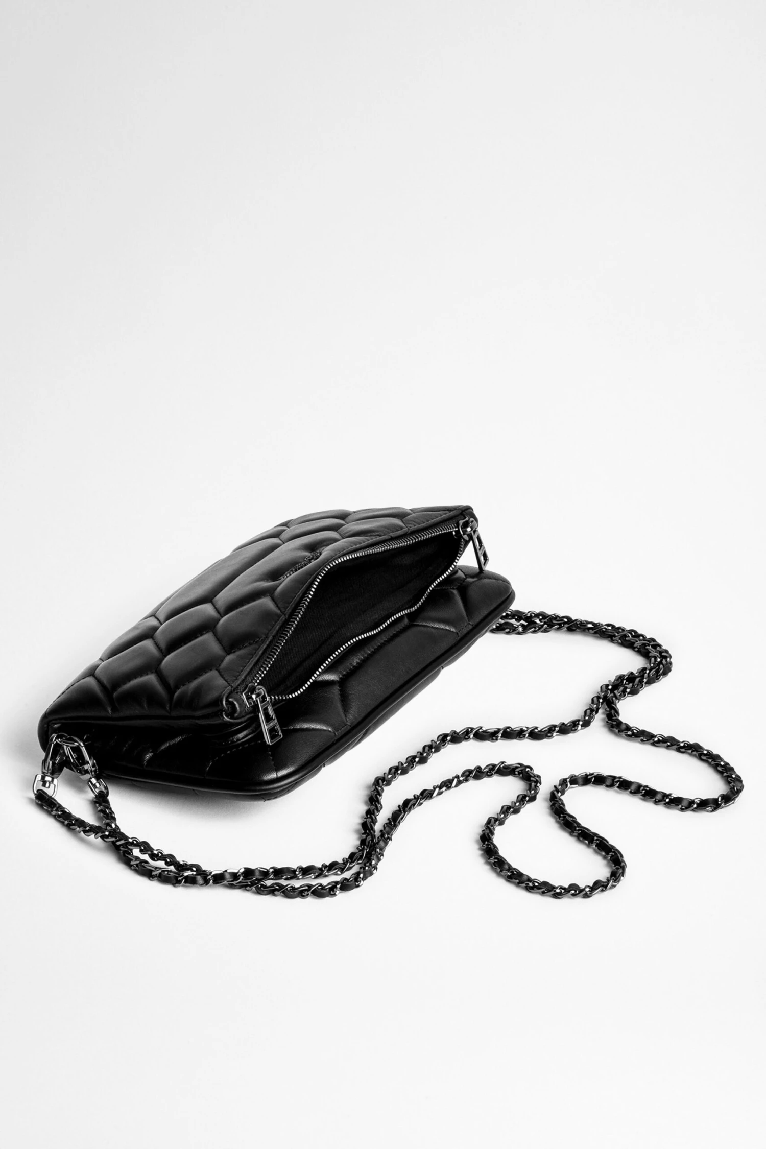 Zadig & Voltaire Rock Mat XL Scale Clutch Black 7 Zadig & Voltaire Rock Mat XL Scale Clutch Black - Image 7