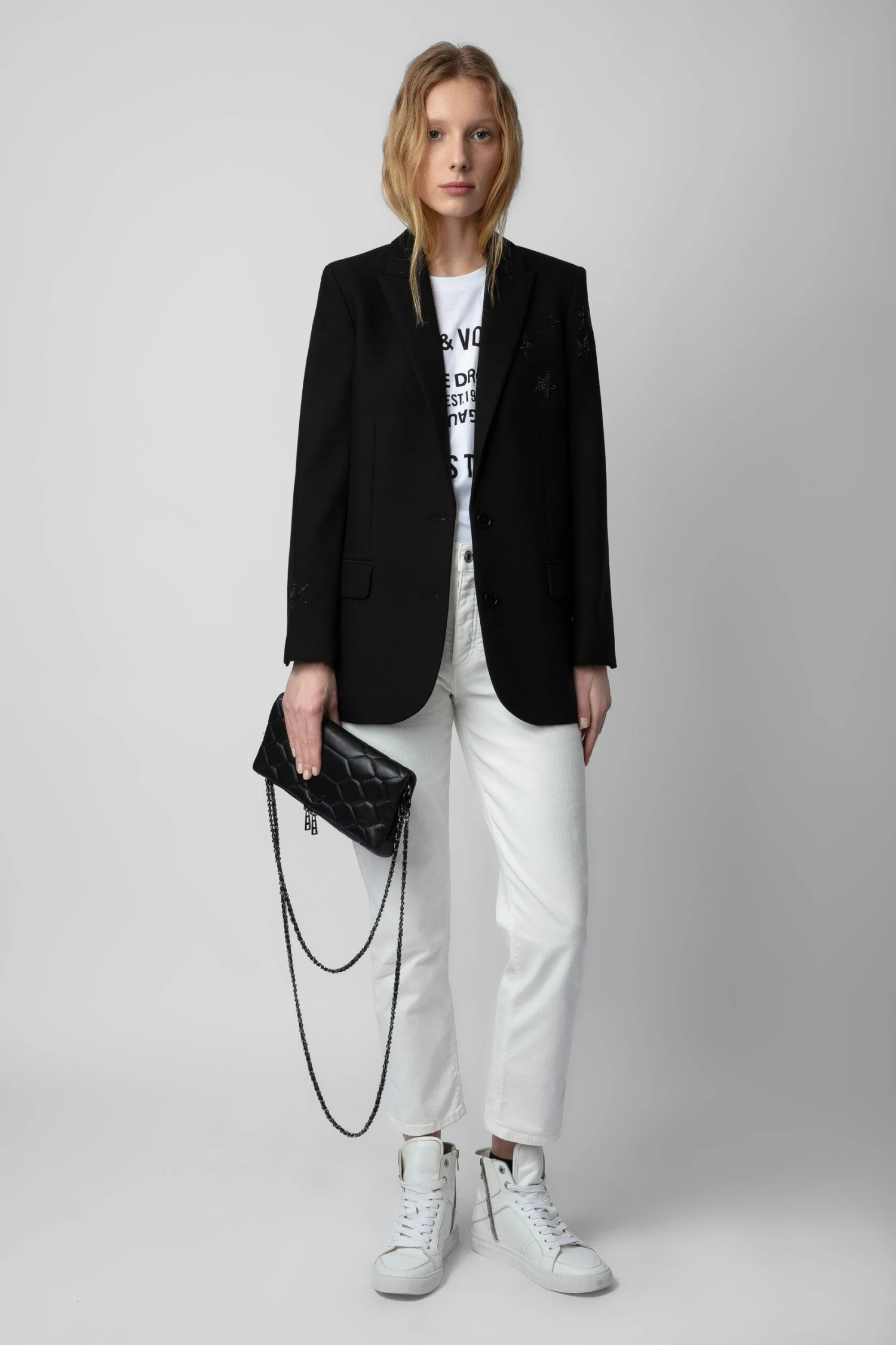 Zadig & Voltaire Rock Mat XL Scale Clutch Black 10 Zadig & Voltaire Rock Mat XL Scale Clutch Black - Image 10