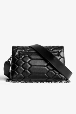 Zadig & Voltaire Rocky XL Mat Scale Bag Black -Zadig & Voltaire Shop SKAB2015F NOIR 3