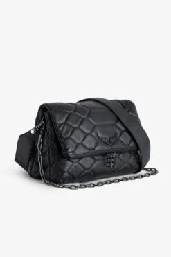 Zadig & Voltaire Rocky XL Mat Scale Bag Black -Zadig & Voltaire Shop SKAB2015F NOIR 4