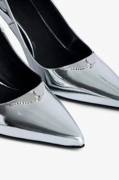 Zadig & Voltaire Perfect Court Shoes Silver -Zadig & Voltaire Shop SWCT00869 SILVER 4