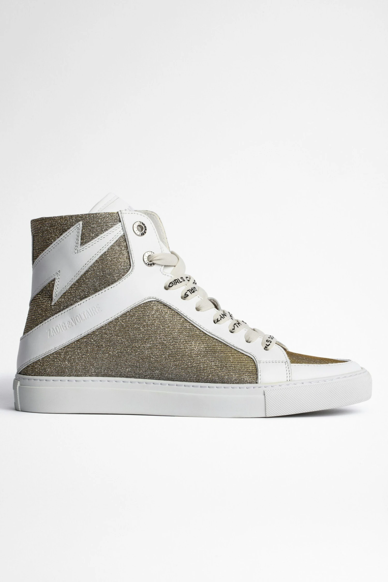 Zadig & Voltaire ZV1747 High Flash Sneakers Silver 1 Zadig & Voltaire ZV1747 High Flash Sneakers Silver
