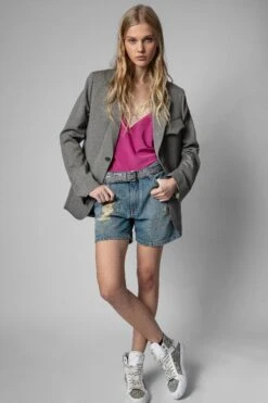 Zadig & Voltaire ZV1747 High Flash Sneakers Silver 7 Zadig & Voltaire ZV1747 High Flash Sneakers Silver -Zadig & Voltaire Shop SWSN00030 SILVER 10 202202161034