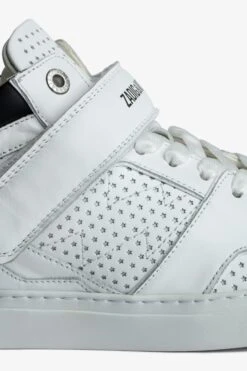 Zadig & Voltaire ZV1747 Mid Flash Smooth Sneakers White -Zadig & Voltaire Shop SWSN00416 BLANC 2
