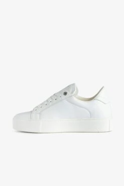 Zadig & Voltaire ZV1747 La Flash Low-Top Platform Sneakers White -Zadig & Voltaire Shop SWSN00426 BLANC 2