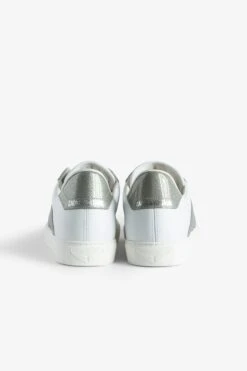 Zadig & Voltaire ZV1747 La Flash Low-Top Sneakers Silver -Zadig & Voltaire Shop SWSN00452 SILVER 4