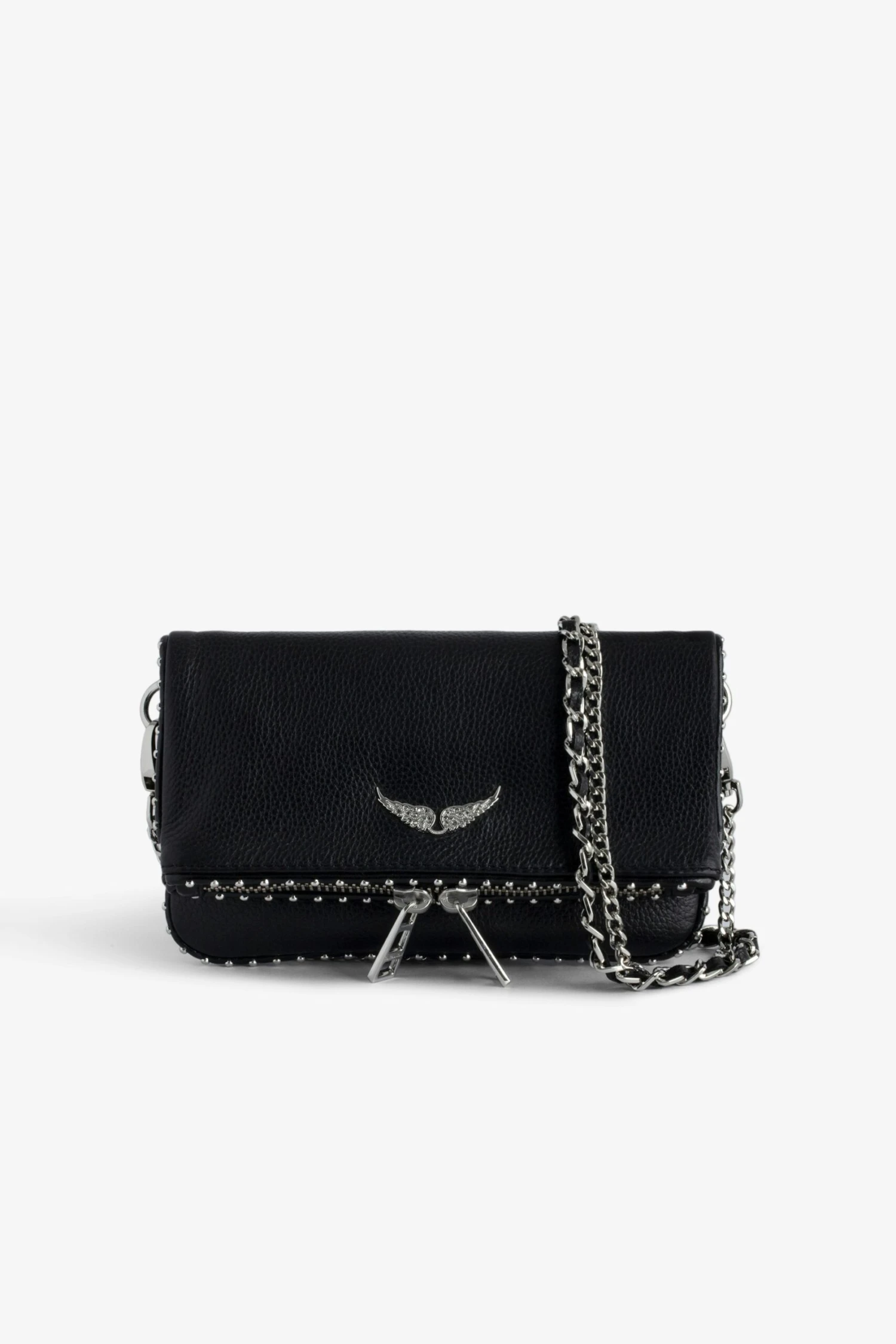 Zadig & Voltaire Rock Nano Studs Clutch Black 1 Zadig & Voltaire Rock Nano Studs Clutch Black