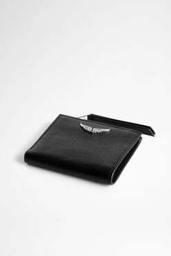 Zadig & Voltaire ZV Fold Coin Purse Black -Zadig & Voltaire Shop WJAP4013F NOIR 4