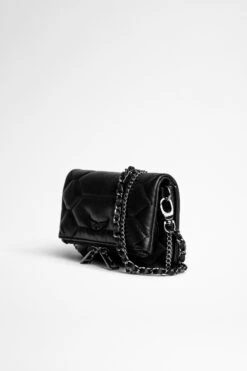Zadig & Voltaire Rock Nano Quilted Leather Clutch Black -Zadig & Voltaire Shop WKAB2003F NOIR 2 202106090754