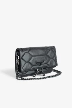 Zadig & Voltaire Rock Nano Quilted Leather Clutch Black -Zadig & Voltaire Shop WKAB2003F NOIR 4 1