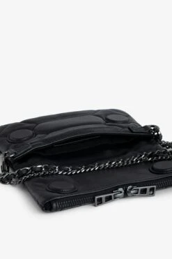 Zadig & Voltaire Rock Nano Quilted Leather Clutch Black -Zadig & Voltaire Shop WKAB2003F NOIR 5 1