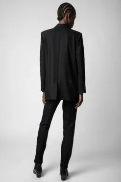 Zadig & Voltaire Viva Strass Star Blazer Black 10 Zadig & Voltaire Viva Strass Star Blazer Black -Zadig & Voltaire Shop WKCA0202F NOIR 6 1