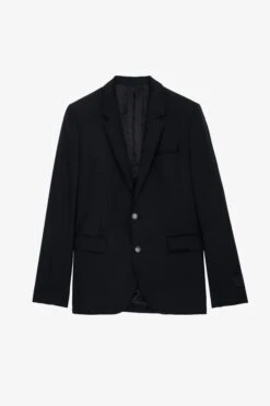 Zadig & Voltaire Viks Blazer Black 11 Zadig & Voltaire Viks Blazer Black -Zadig & Voltaire Shop WMBL00158 NOIR