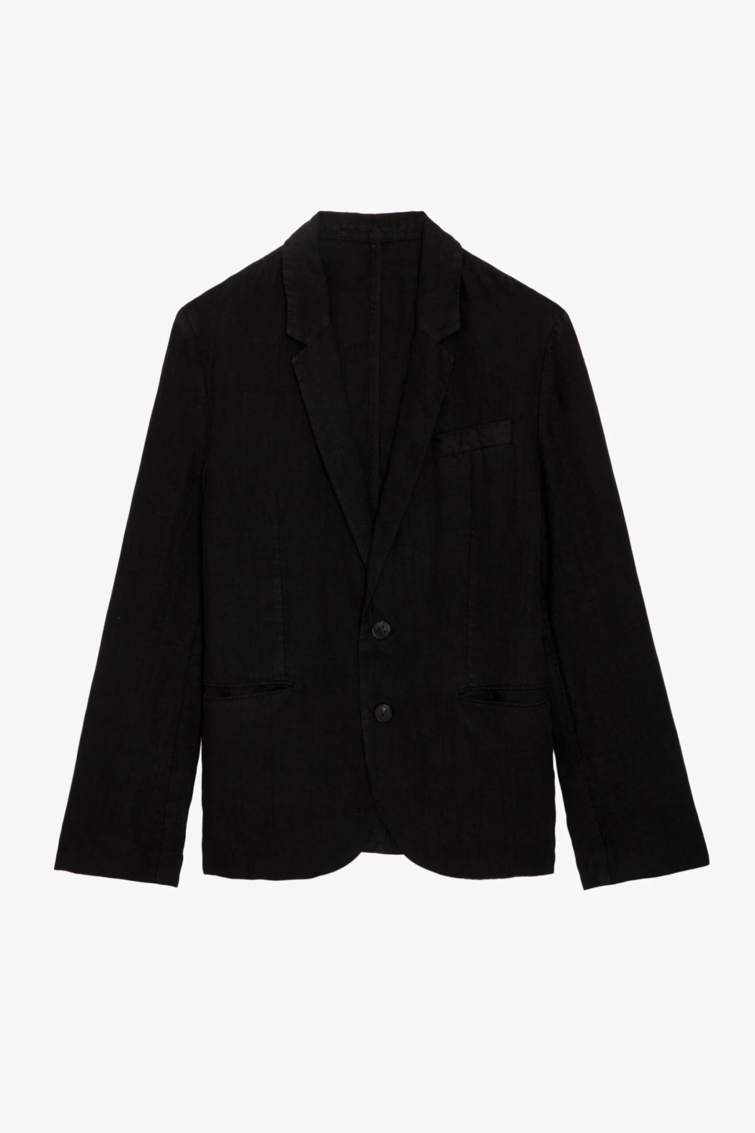 Zadig & Voltaire Viks Linen Blazer Black 5 Zadig & Voltaire Viks Linen Blazer Black - Image 5