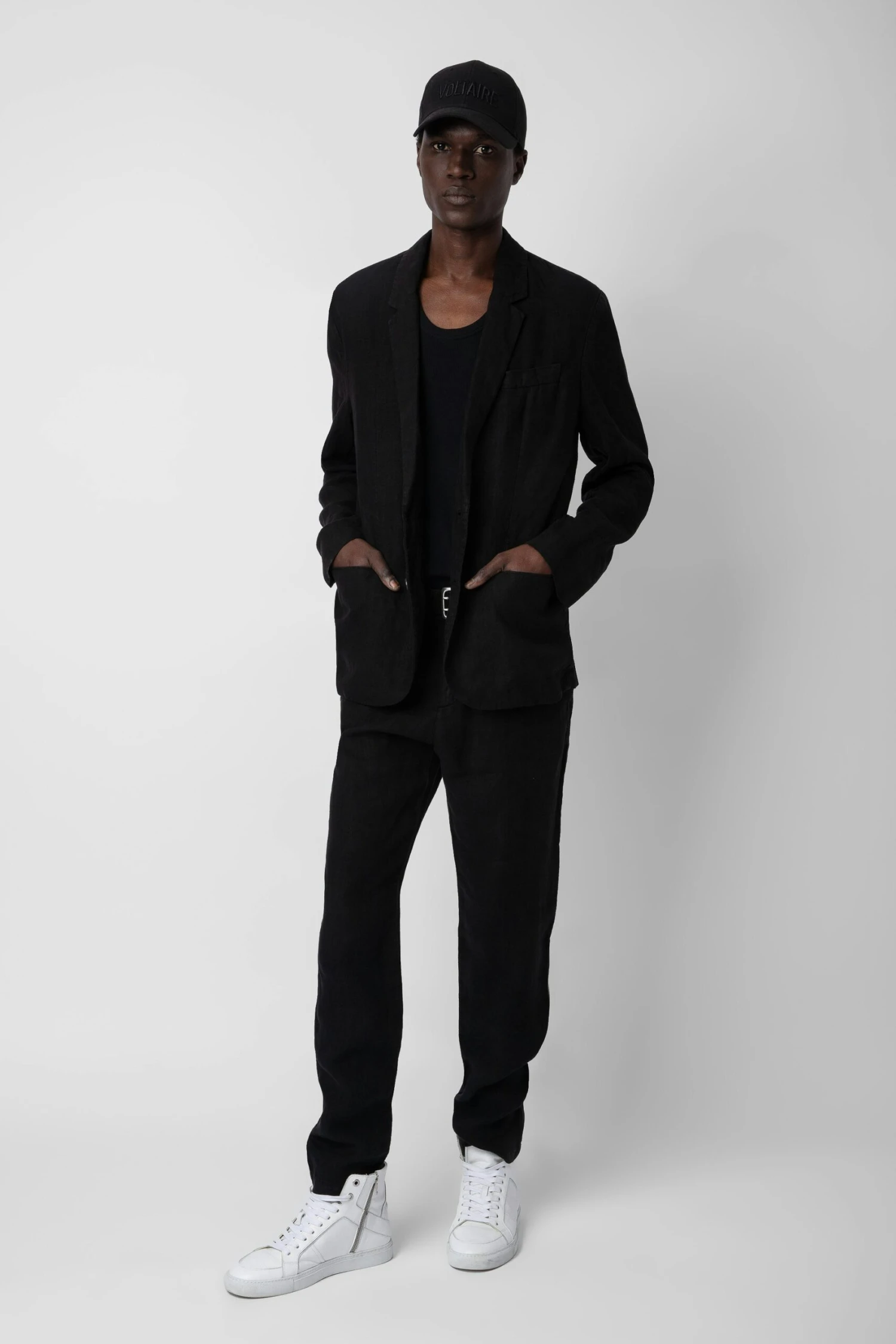 Zadig & Voltaire Viks Linen Blazer Black 1 Zadig & Voltaire Viks Linen Blazer Black