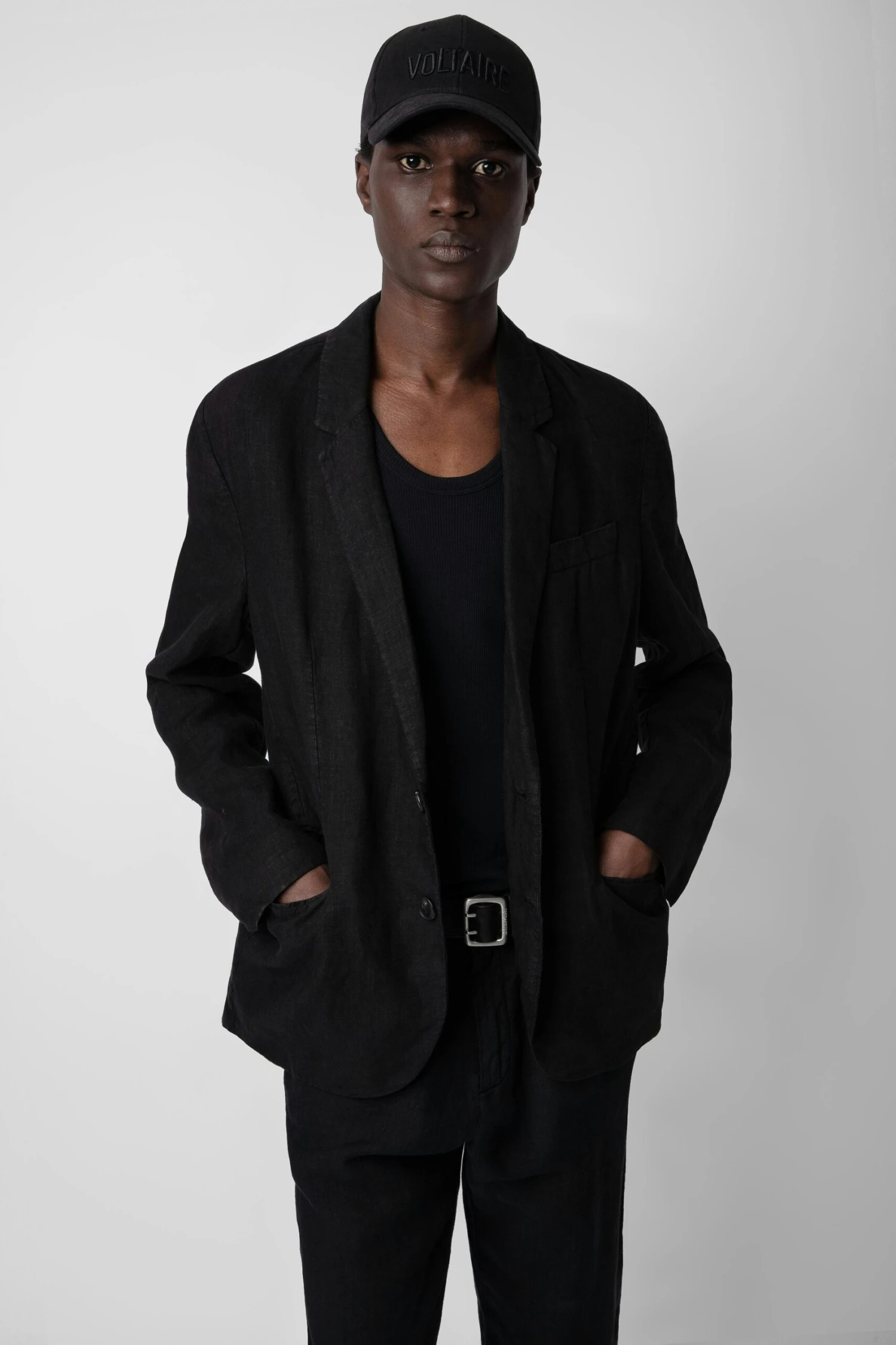 Zadig & Voltaire Viks Linen Blazer Black 2 Zadig & Voltaire Viks Linen Blazer Black - Image 2