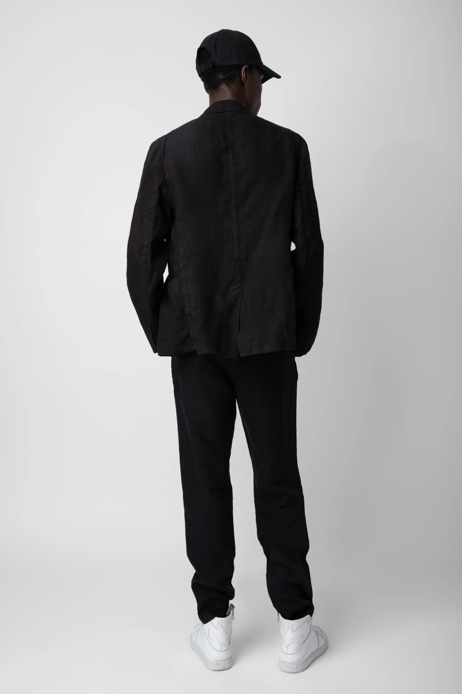 Zadig & Voltaire Viks Linen Blazer Black 4 Zadig & Voltaire Viks Linen Blazer Black - Image 4