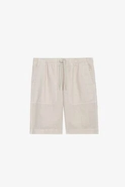 Zadig & Voltaire Pixel Linen Bermuda Shorts Naturel -Zadig & Voltaire Shop WMBS00055 NATUREL