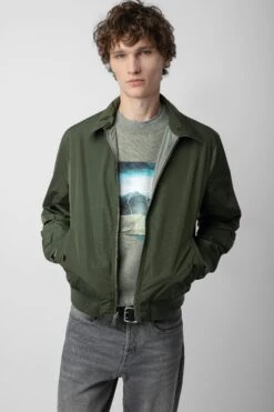 Zadig & Voltaire Mate Jacket Treillis -Zadig & Voltaire Shop WMOW00373 TREILLIS 5