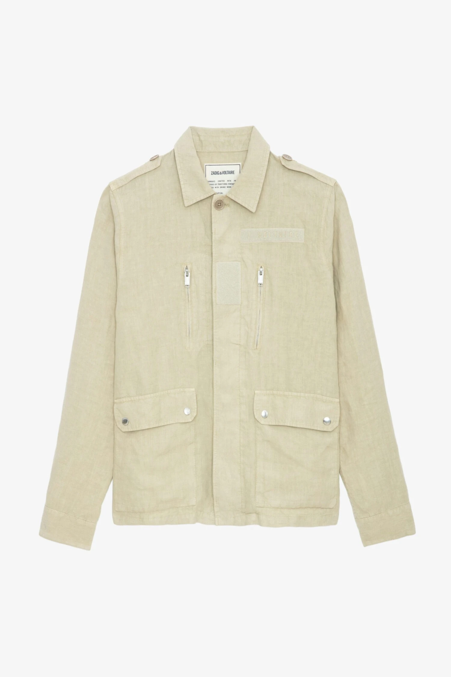 Zadig & Voltaire Kido Linen Jacket Light Beige 5 Zadig & Voltaire Kido Linen Jacket Light Beige - Image 5