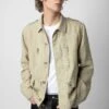 Zadig & Voltaire Kido Linen Jacket Light Beige