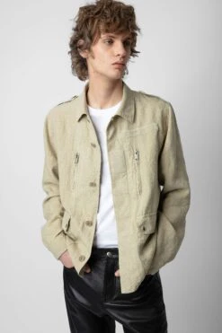Zadig & Voltaire Kido Linen Jacket Light Beige