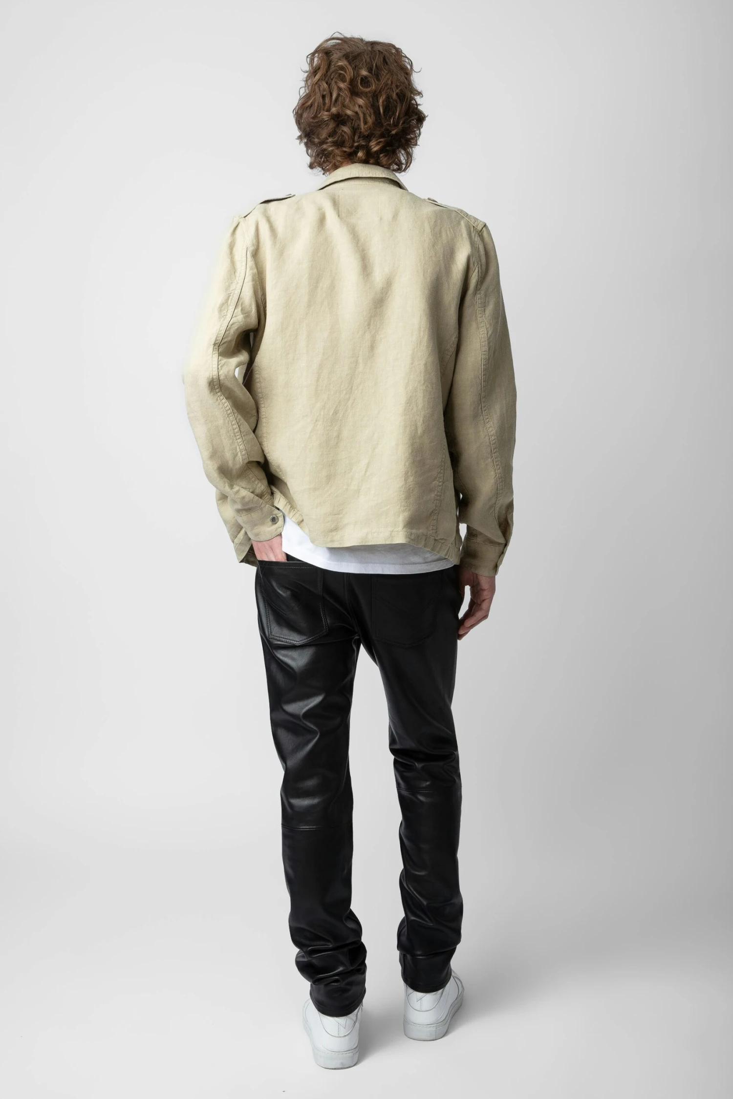 Zadig & Voltaire Kido Linen Jacket Light Beige 4 Zadig & Voltaire Kido Linen Jacket Light Beige - Image 4