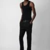 Zadig & Voltaire Pierce Linen Pants Black