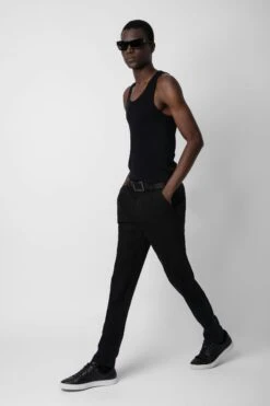 Zadig & Voltaire Pierce Linen Pants Black -Zadig & Voltaire Shop WMPA00191 NOIR 4