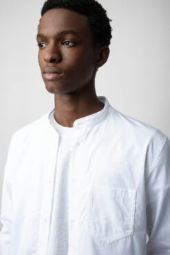 Zadig & Voltaire Sydney Shirt White 10 Zadig & Voltaire Sydney Shirt White -Zadig & Voltaire Shop WMSH00280 BLANC 5