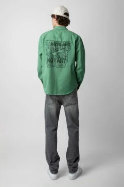 Zadig & Voltaire Stan Shirt Peppermint -Zadig & Voltaire Shop WMSH00281 PEPPERMINT 4