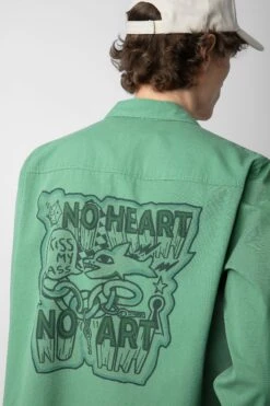 Zadig & Voltaire Stan Shirt Peppermint -Zadig & Voltaire Shop WMSH00281 PEPPERMINT 5