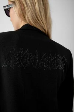 Zadig & Voltaire Vanille Mon Amour Diamanté Blazer Black -Zadig & Voltaire Shop WWBL00840 NOIR 5 1