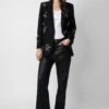 Zadig & Voltaire Viva Diamanté Blazer Black